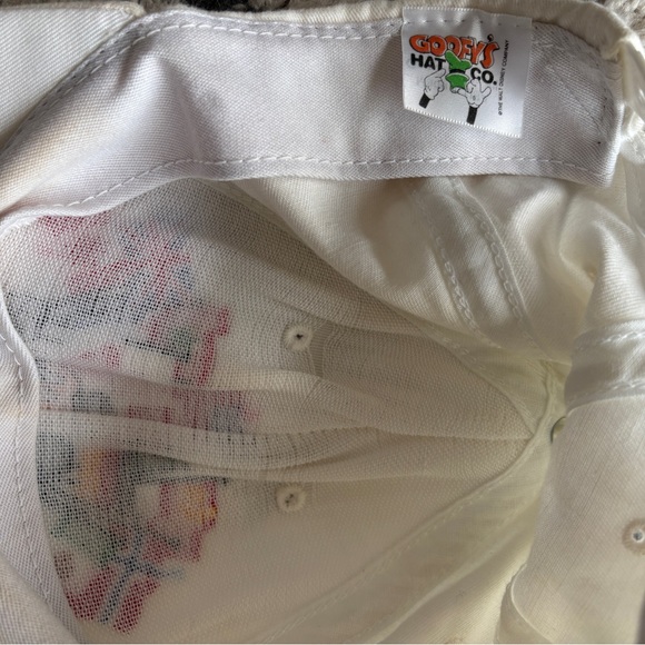 Vintage Disney Mickey Mouse White Epcot Hat with Flags - Picture 2 of 2